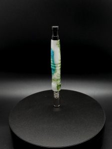 This image portrays Crown Series-Luminescent Burl Hybrid-XL Dynavap Stem by Dovetail Woodwork.