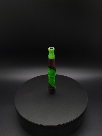 This image portrays Luminescent Cosmic Series-Dynavap Spinning Mouthpiece by Dovetail Woodwork.