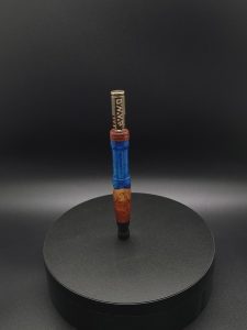 This image portrays High Class Series-Red Mallee Burl Hybrid-XL Dynavap Stem by Dovetail Woodwork.