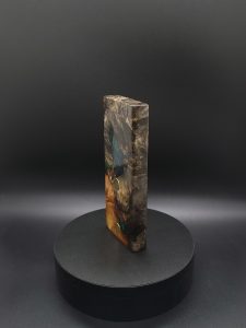 This image portrays 2G-Stash-Buckeye Burl Hybrid-Dynavap Case by Dovetail Woodwork.