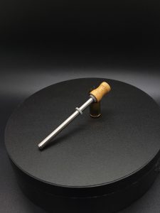 This image portrays Dynavap Spinning Mouthpiece-Durable Bamboo by Dovetail Woodwork.