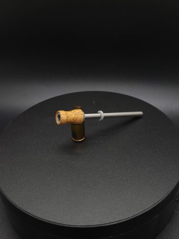 This image portrays Dynavap Spinning Mouthpiece-Durable Bamboo by Dovetail Woodwork.