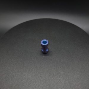 This image portrays Dynavap Titanium Spinning Mouthpiece-Blue/Purple Anodized by Dovetail Woodwork.
