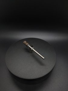 This image portrays Dynavap Spinning Mouthpiece-Buckeye Burl Wood by Dovetail Woodwork.