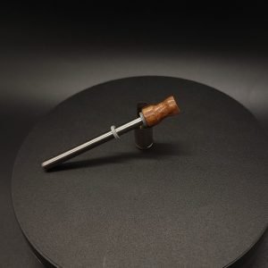 This image portrays Dynavap Spinning Mouthpiece-Australian Graybox Burl by Dovetail Woodwork.