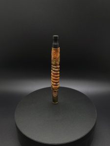 This image portrays Twisted Stems Series-Maple Burl-XL Dynavap Stem by Dovetail Woodwork.