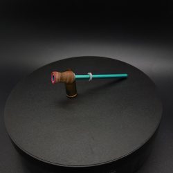 This image portrays Dynavap Spinning Mouthpiece-Quilted Maple Burl by Dovetail Woodwork.