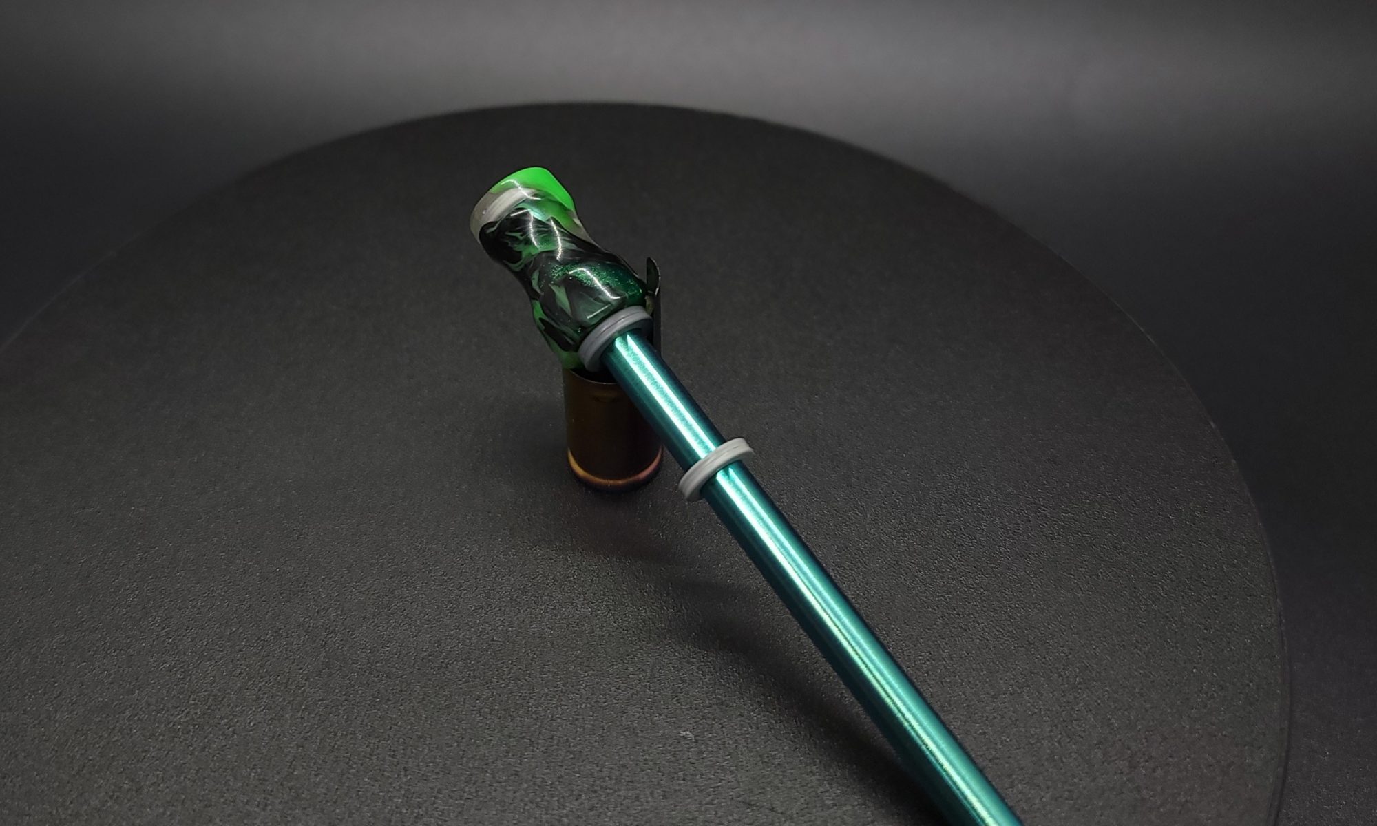 This image portrays Dynavap Spinning Mouthpiece-Galactic Resin by Dovetail Woodwork.