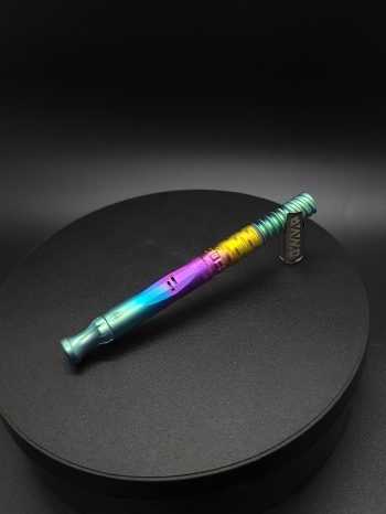This image portrays Dynavap Omni Stem/Condenser Mouthpiece Setup-Color Fade by Dovetail Woodwork.