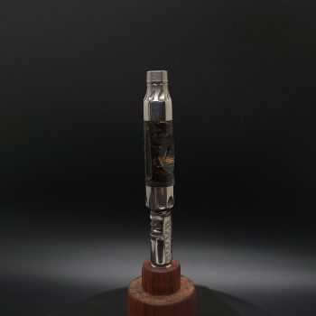 This image portrays Vong(i) Custom Sleeve-Black Burl by Dovetail Woodwork.