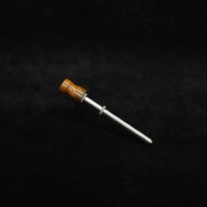 This image portrays Dynavap Spinning Mouthpiece-Golden Buckeye Burl by Dovetail Woodwork.