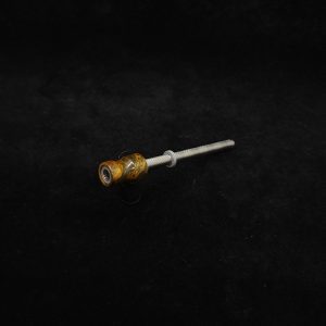 This image portrays Dynavap Spinning Mouthpiece-Golden Buckeye Burl by Dovetail Woodwork.