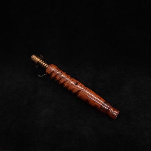 This image portrays Twisted Stems Series-Eclipse XL Dynavap Stem/Snakewood with Matching Mouthpiece by Dovetail Woodwork.