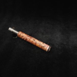 This image portrays Twisted Stems Series-Eclipse Slim Reversable XL Dynavap Stem by Dovetail Woodwork.