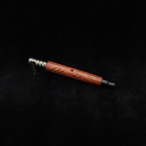 This image portrays Reaper XL Dynavap Stem/Eucalyptus Wood + Black Mouthpiece by Dovetail Woodwork.