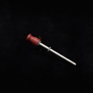 This image portrays Dynavap Spinning Mouthpiece-Red/Mappa Burl by Dovetail Woodwork.