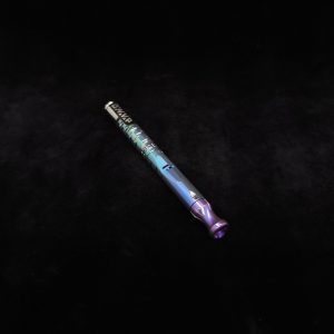 This image portrays Polished Purple-Blue-Green Anodized Titanium Dynavap Omni(2023)-Full Device(Ready to Ship) by Dovetail Woodwork.