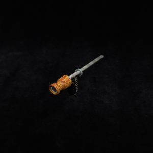 This image portrays Dynavap Spinning Mouthpiece-Canary Wood by Dovetail Woodwork.