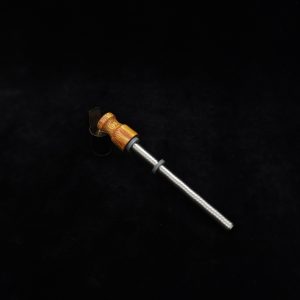 This image portrays Dynavap Spinning Mouthpiece-Canary Wood by Dovetail Woodwork.