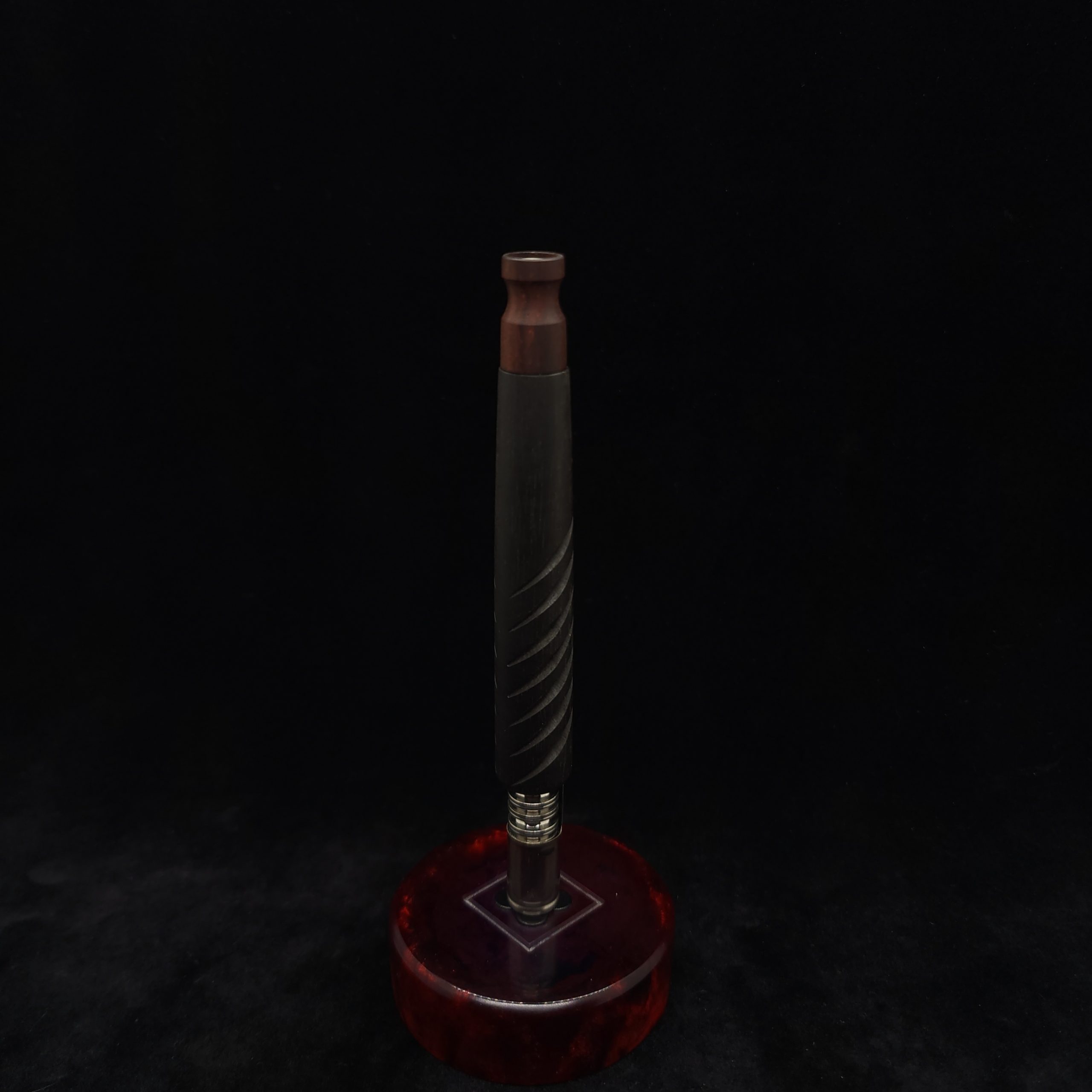 This image portrays Dynavap Spinning Mouthpiece-Cocobolo Wood by Dovetail Woodwork.