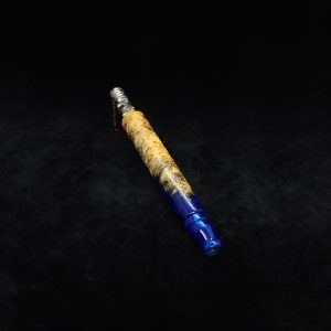 This image portrays Reaper XL Dynavap Stem + Spalted Maple Burl Hybrid + Mouthpiece by Dovetail Woodwork.