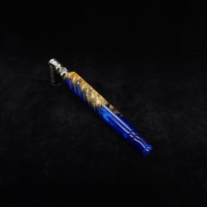 This image portrays Reaper XL Dynavap Stem + Spalted Maple Burl Hybrid + Mouthpiece by Dovetail Woodwork.