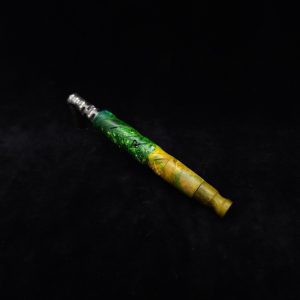 This image portrays V-7 Dynavap XL Burl Stem + Matched Mouthpiece by Dovetail Woodwork.