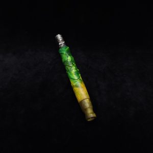 This image portrays V-7 Dynavap XL Burl Stem + Matched Mouthpiece by Dovetail Woodwork.