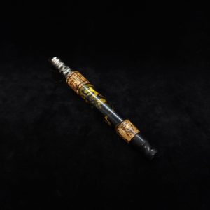This image portrays Straight Tapered Designed XL Dynavap Stem-Hemp Wood Hybrid + M.P. by Dovetail Woodwork.
