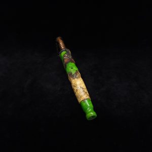 This image portrays V-7 Dynavap XL Burl Hybrid Stem + Matching Hybrid Mouthpiece by Dovetail Woodwork.