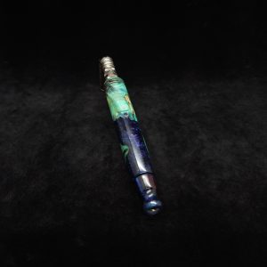 This image portrays Straight Taper Cosmic Galaxy XL Dynavap Stem+Matching M.P. by Dovetail Woodwork.