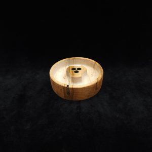 This image portrays DynaPuck XL-Wavy Maple Wood-Dynavap Stem Display/AVB Holder by Dovetail Woodwork.