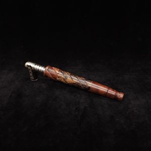 This image portrays V-7 Dynavap XL Stem/Mixed Burl + Matched Mouthpiece by Dovetail Woodwork.