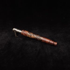 This image portrays V-7 Dynavap XL Stem/Mixed Burl + Matched Mouthpiece by Dovetail Woodwork.