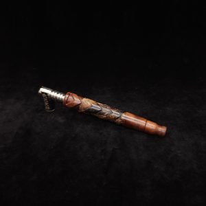 This image portrays V-7 Dynavap XL Stem/Mixed Burl + Matched Mouthpiece by Dovetail Woodwork.