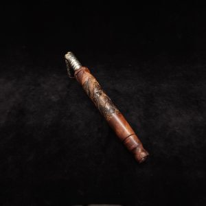 This image portrays V-7 Dynavap XL Stem/Mixed Burl + Matched Mouthpiece by Dovetail Woodwork.