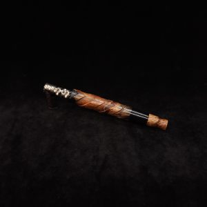This image portrays V-7 Dynavap XL Burl Hybrid Stem + Matched Mouthpiece by Dovetail Woodwork.