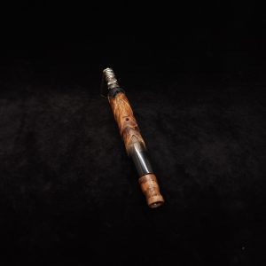 This image portrays V-7 Dynavap XL Burl Hybrid Stem + Matched Mouthpiece by Dovetail Woodwork.
