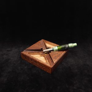 This image portrays DynaTray-Dynavap Stem Display Holder/Sorting Tray by Dovetail Woodwork.