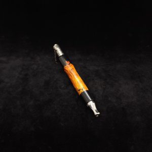 This image portrays Clutch Dynavap XL Burl Hybrid Stem + Ebony Mouthpiece by Dovetail Woodwork.