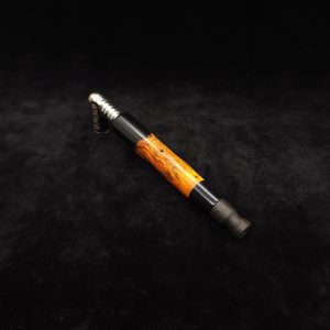 This image portrays Clutch Dynavap XL Burl Hybrid Stem + Ebony Mouthpiece by Dovetail Woodwork.