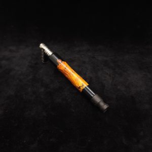 This image portrays Clutch Dynavap XL Burl Hybrid Stem + Ebony Mouthpiece by Dovetail Woodwork.