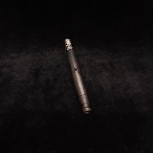 This image portrays Straight Tapered XL Dynavap Cocobolo Burl Stem + Matching Mouthpiece by Dovetail Woodwork.