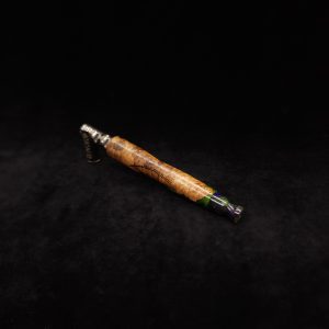 This image portrays Clutch Dynavap XL Burl Hybrid Stem + Matched Mouthpiece by Dovetail Woodwork.