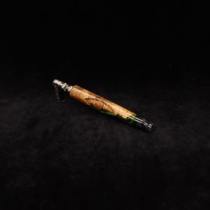 This image portrays Clutch Dynavap XL Burl Hybrid Stem + Matched Mouthpiece by Dovetail Woodwork.