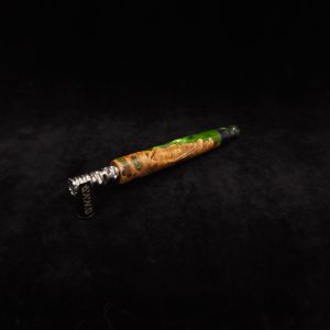 This image portrays Clutch Dynavap XL Burl Hybrid Stem + Matched Mouthpiece by Dovetail Woodwork.