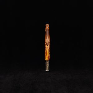 This image portrays Diagonal Slant Dynavap XL Burl Stem + Matching Mouthpiece by Dovetail Woodwork.