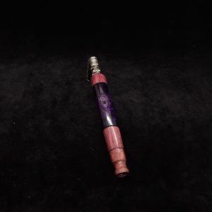 This image portrays Straight Tapered Dynavap XL Hybrid Stem + Matching Mouthpiece by Dovetail Woodwork.