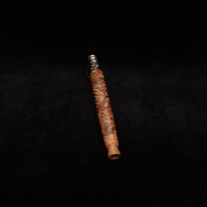 This image portrays Diagonal Slant Dynavap XL Premium Burl Stem + Matching Mouthpiece by Dovetail Woodwork.