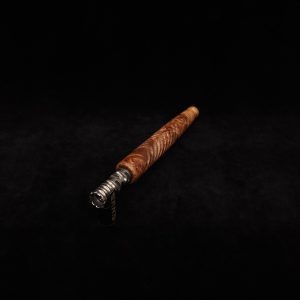 This image portrays Diagonal Slant Dynavap XL Premium Burl Stem + Matching Mouthpiece by Dovetail Woodwork.